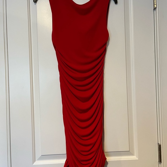 Casting women’s small red cocktail dress size T1 (2-4) - Picture 8 of 14